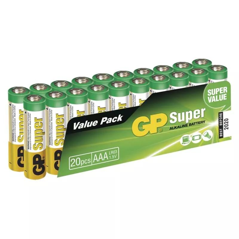 EMOS GP alkalická batéria SUPER AAA (LR03) 20ks