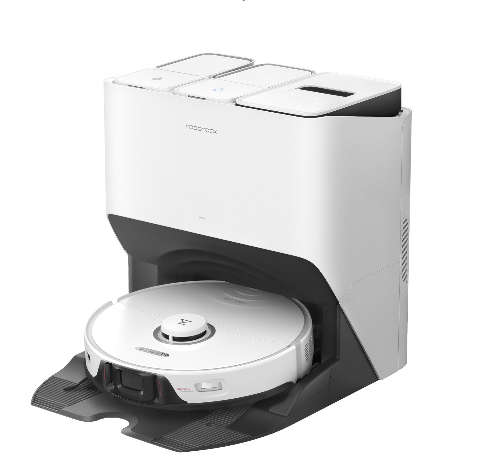 Roborock S8 Pro Ultra white, robotický vysávač s dockom, biely