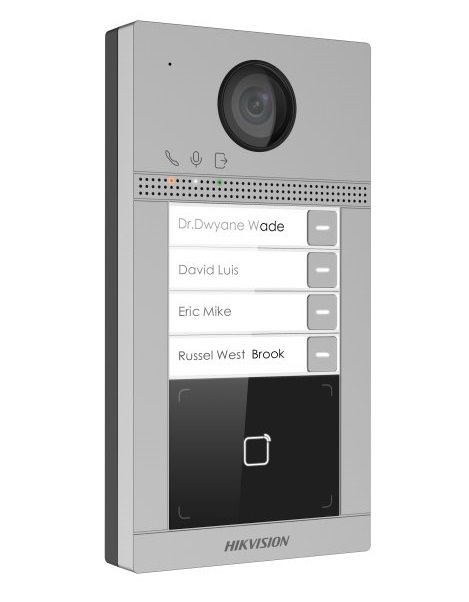 Hikvision DS-KV8413-WME1(C) Europe BV - dverná jednotka (4 tlačidlá, kovová)