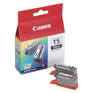 Náplň CANON BCI-15 Black pre Pixma iP90, i70, i80 (2ks)