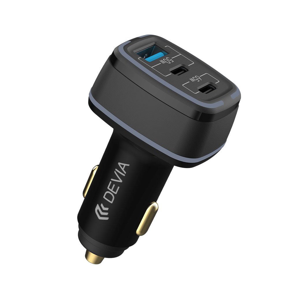 Devia nabíjačka do auta Extreme Speed Series 115W USB+2C Fast Car Charger  - Black