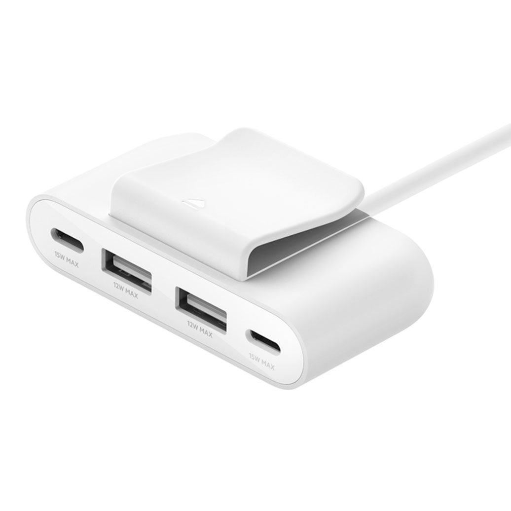 Belkin Boost Charge 4-Port USB Power Extender - White
