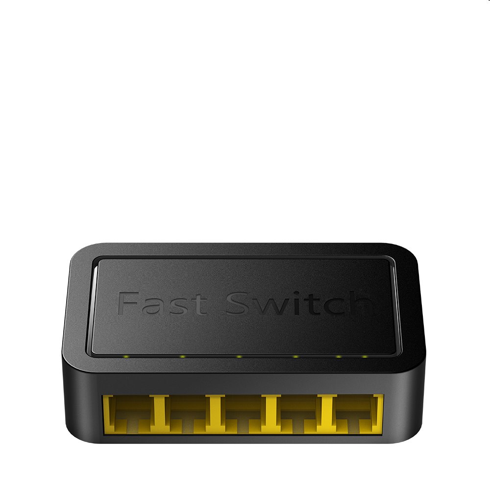 Cudy FS105D - 5-Port Switch, 5 10/100M RJ45 Ports, Desktop, Power Saving, Plug & Play