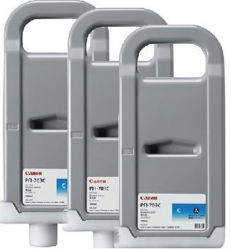 Náplň CANON PFI-703C cyan iPF 810/820 (3x 700ml)