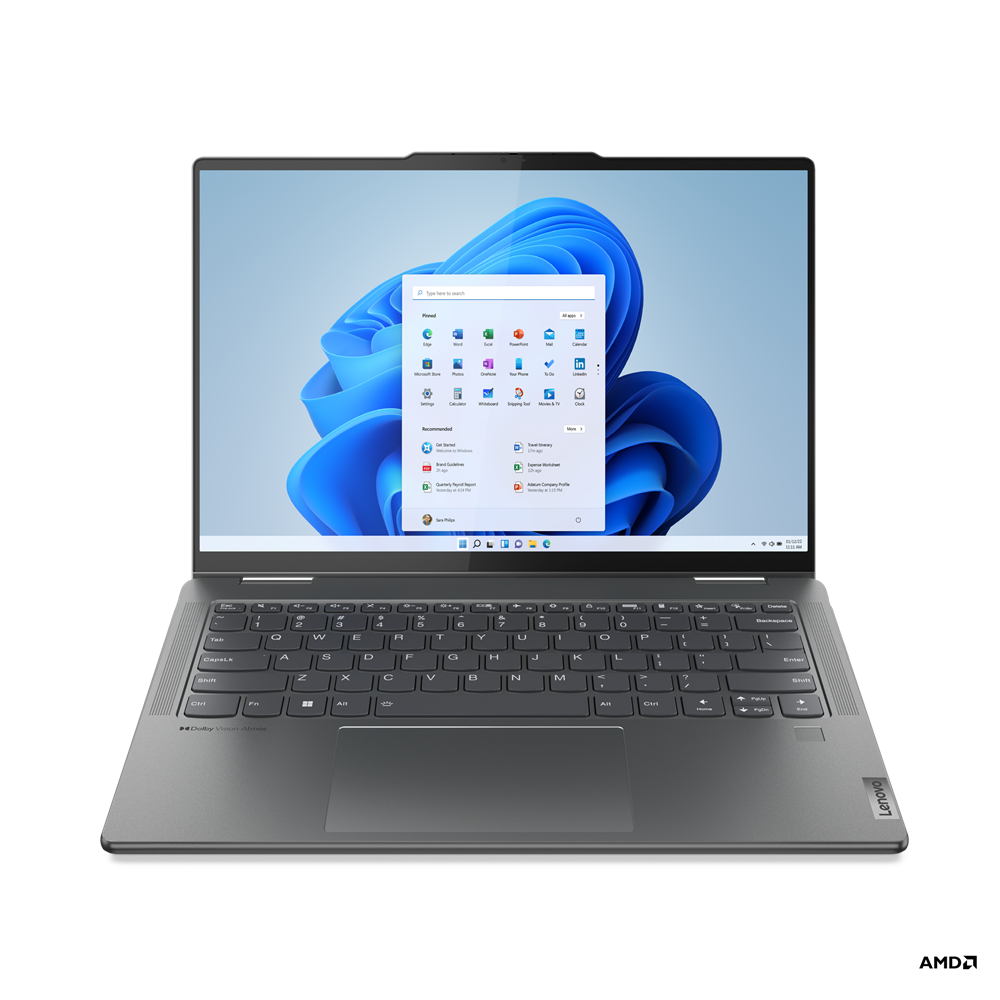 Lenovo Yoga 7 14ARP8 Ryzen7 7735U 16GB 1TB-SSD 14.0"2.8K OLED Glossy Touch IntegRadeon680M PEN Win11Home Storm Grey