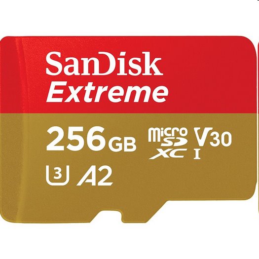 SanDisk Extreme 256GB microSD card