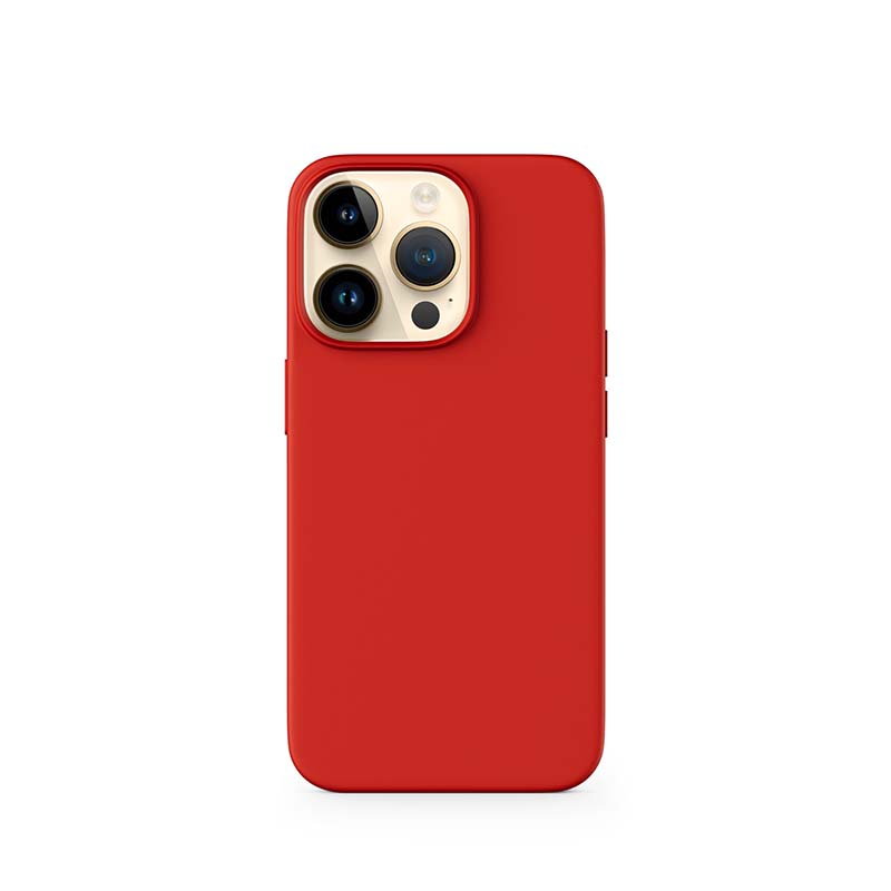 Epico Mag+ Silicone Case iPhone 15 Pro - tmavo červená