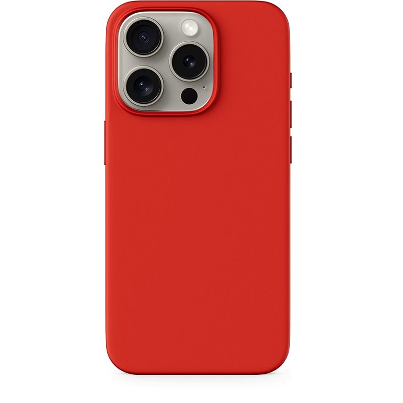Epico Mag+ Silicone Case iPhone 15 Pro Max - tmavo červená