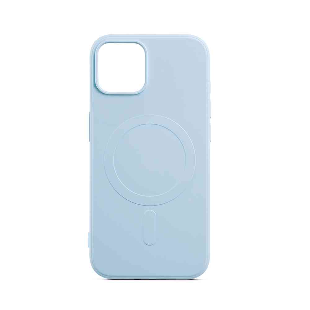 Aiino - Alma Recycled case with magnet for iPhone 15 - Light Blue