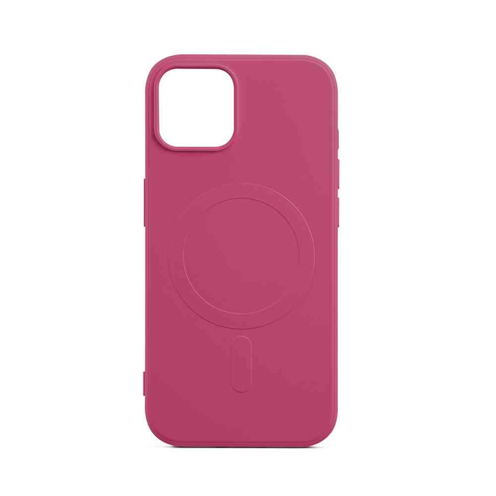 Aiino - Alma Recycled case with magnet for iPhone 15 Plus - Cherry
