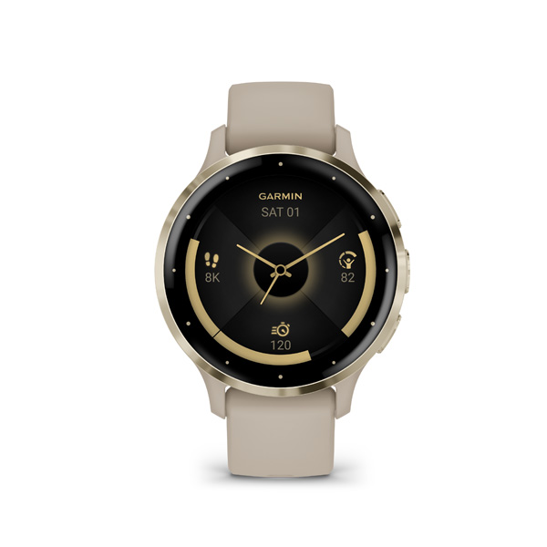 Garmin VENU 3S, French Gray/Soft Gold