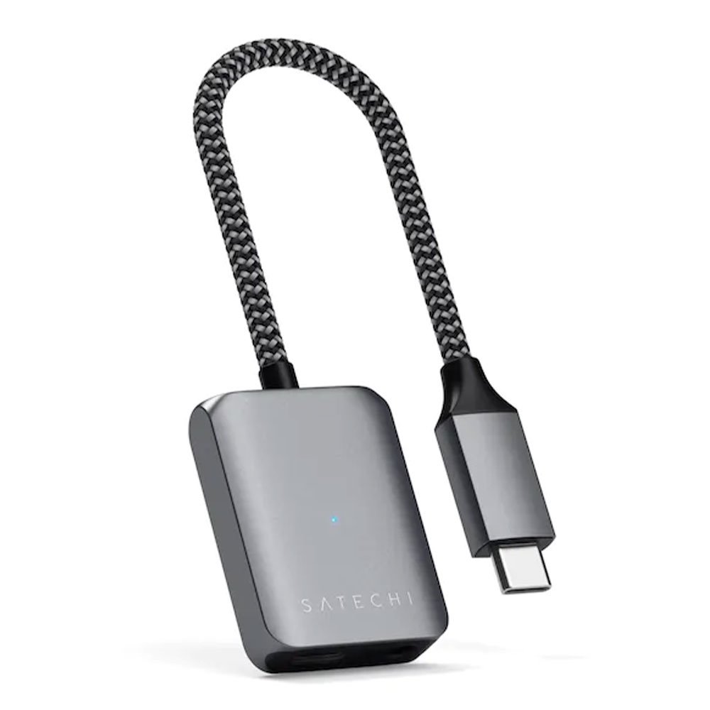 Satechi USB-C PD Audio Adapter - Space Gray Aluminium