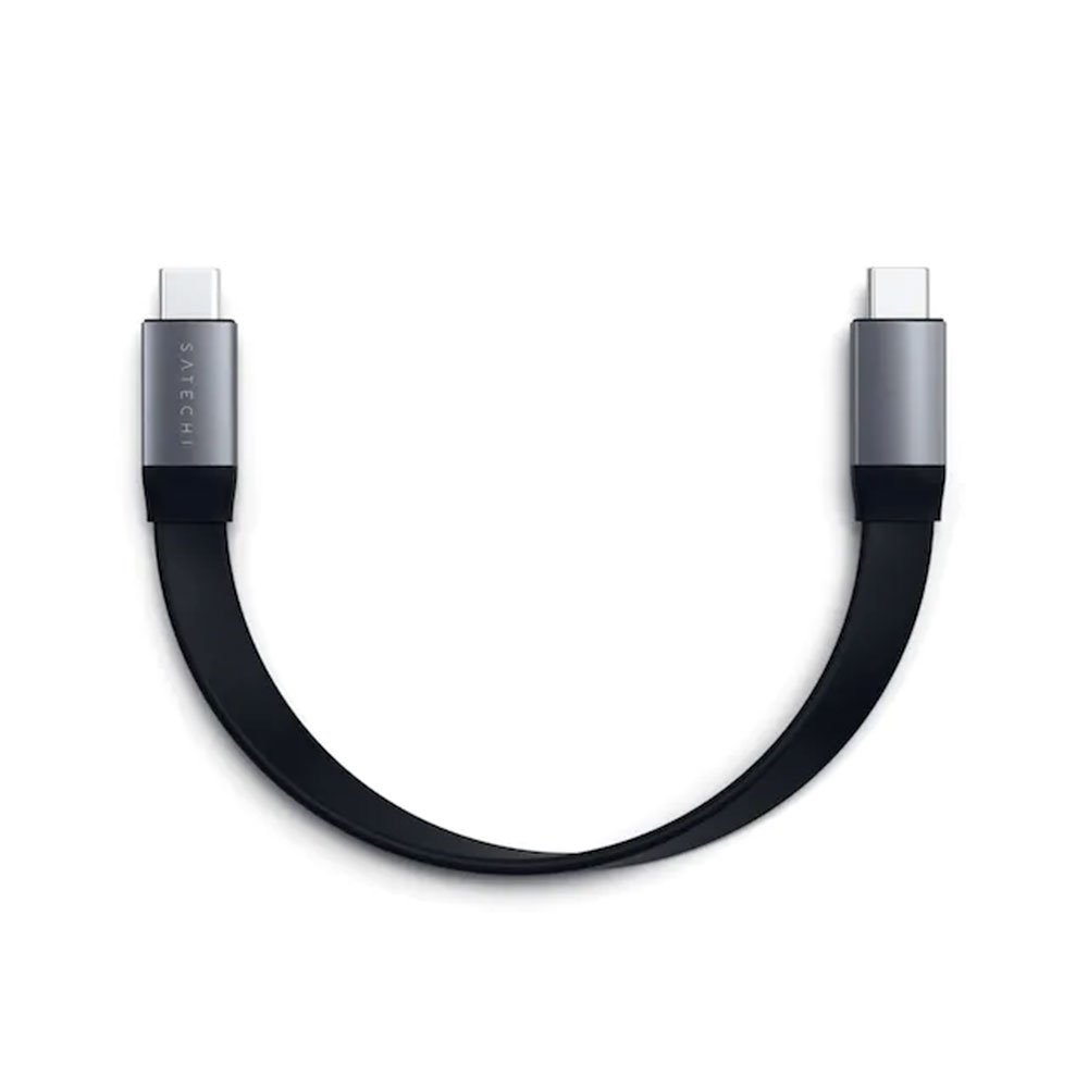 Satechi kábel USB-C to USB-C Gen 2 Flat Cable - Space Gray