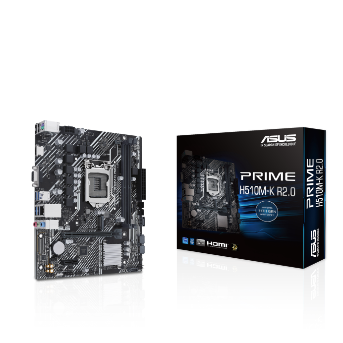 ASUS PRIME H510M-K R2.0, Intel H470, LGA1200, 2x DDR4, mATX