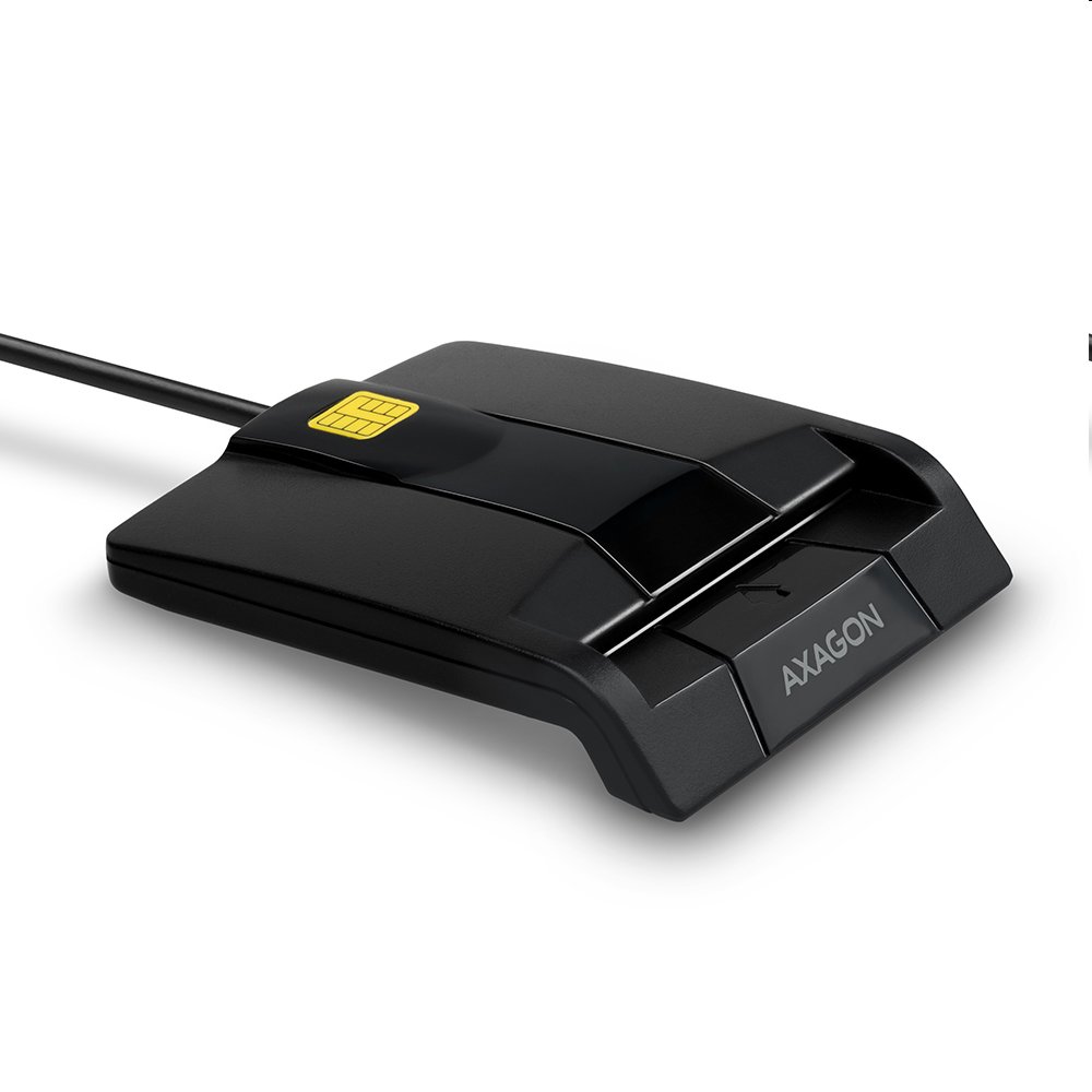 AXAGON CRE-SM3 USB Smart card FlatReader, 1.2m cable