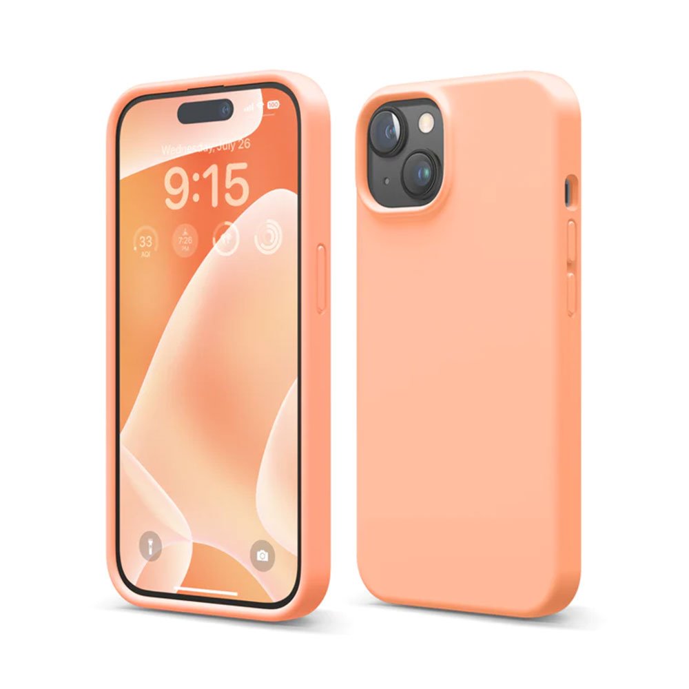 Elago kryt Silicone Case pre iPhone 15 - Salmon