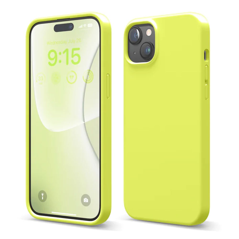 Elago kryt Silicone Case pre iPhone 15 Plus - Neon Yellow