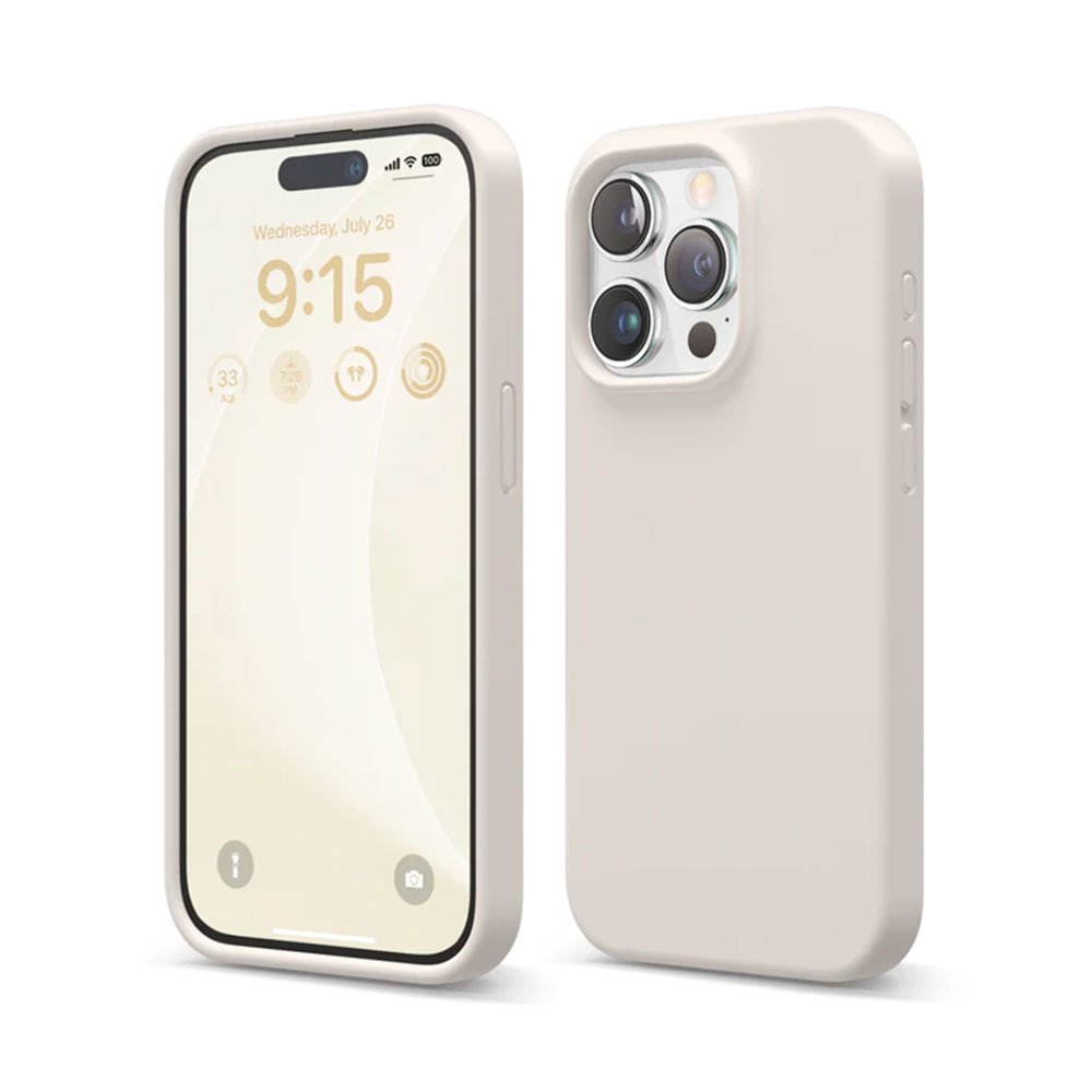 Elago kryt Silicone Case pre iPhone 15 Pro - Stone