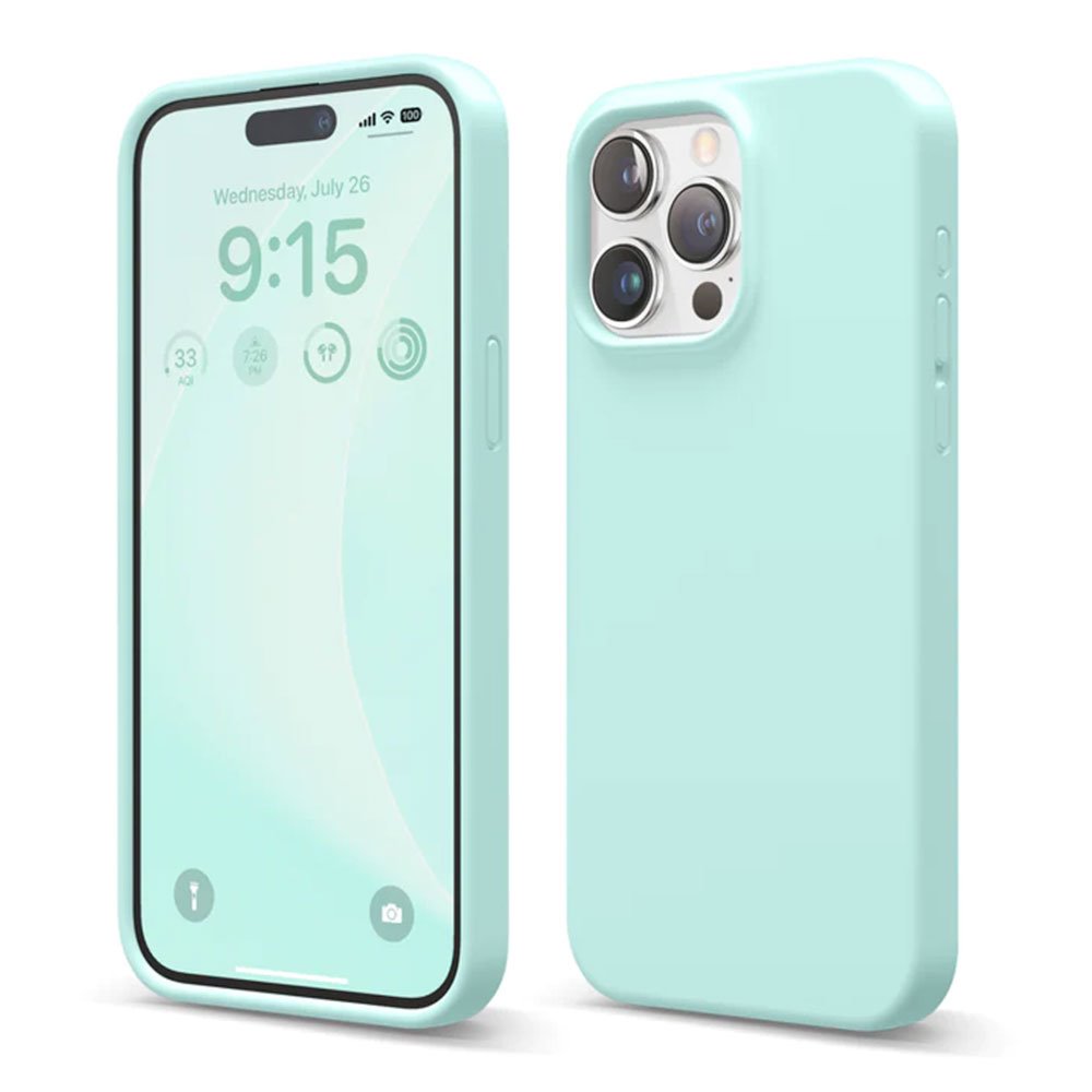 Elago kryt Silicone Case pre iPhone 15 Pro Max - Aqua Sky