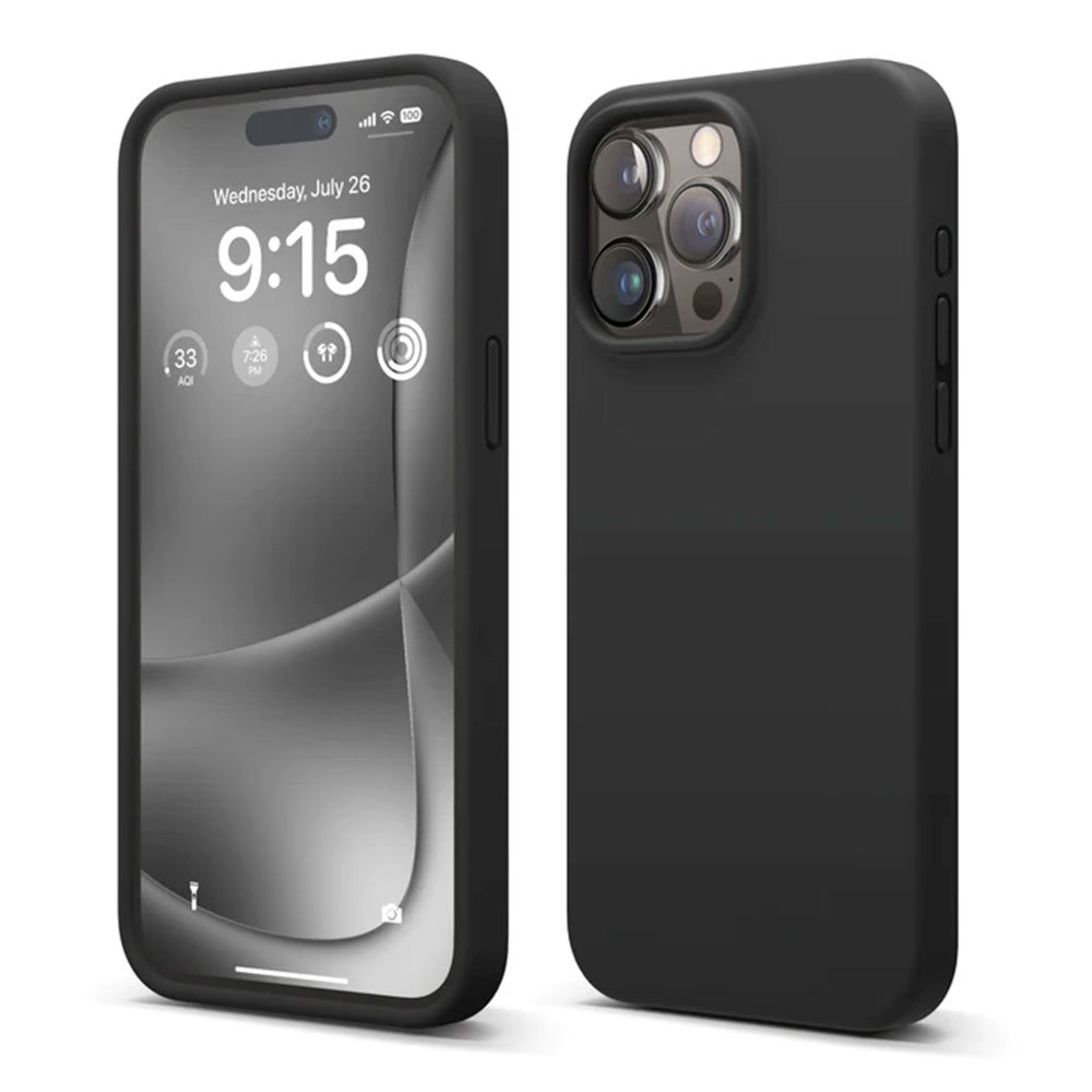Elago kryt Silicone Case pre iPhone 15 Pro Max - Black