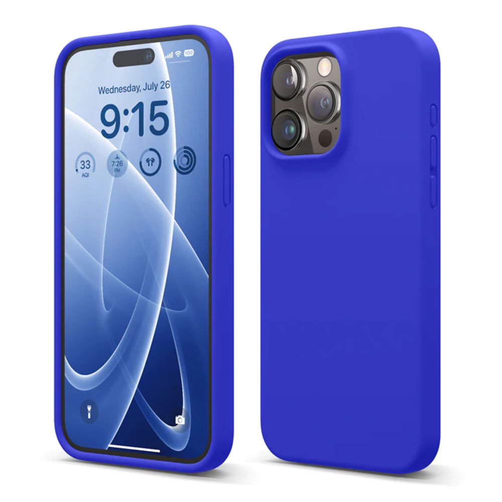 Elago kryt Silicone Case pre iPhone 15 Pro Max - Cobalt Blue
