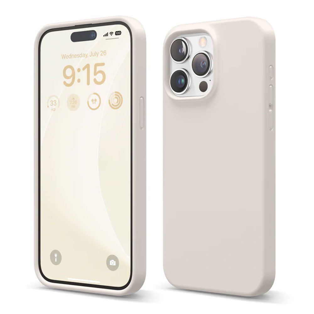 Elago kryt Silicone Case pre iPhone 15 Pro Max - Stone