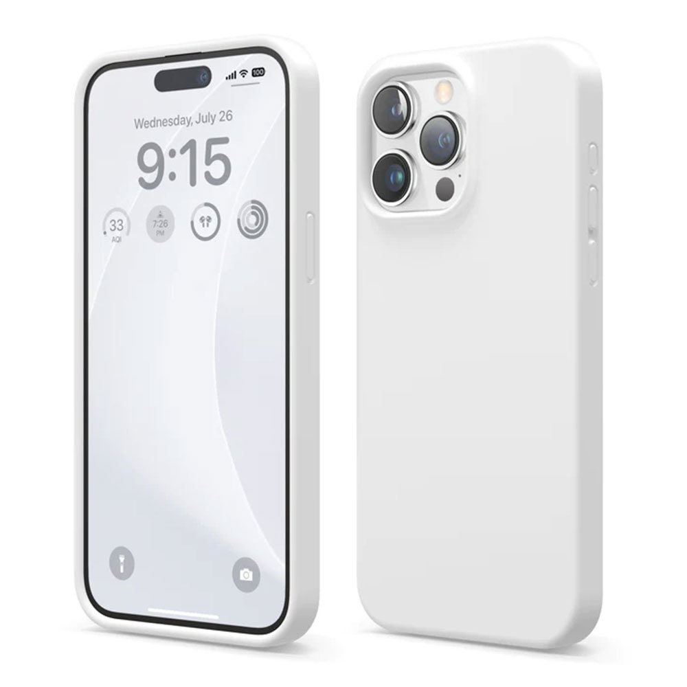 Elago kryt Silicone Case pre iPhone 15 Pro Max - White