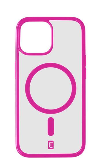 Cellularline Pop Mag s podporou Magsafe pre Apple iPhone 15 Plus, číry / ružový