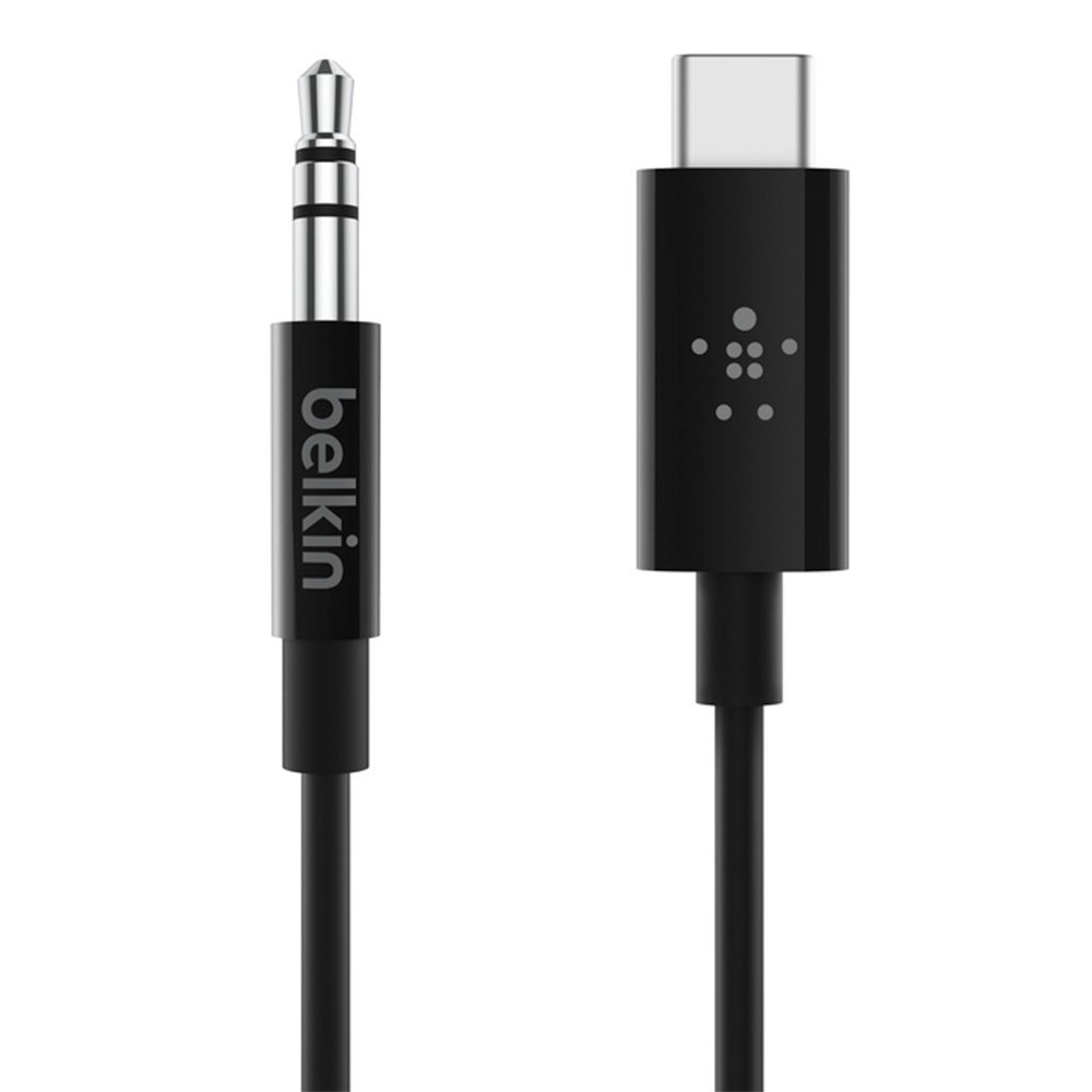 Belkin kábel RockStar 3.5mm Audio Cable with USB-C Connector 1.8m - Black