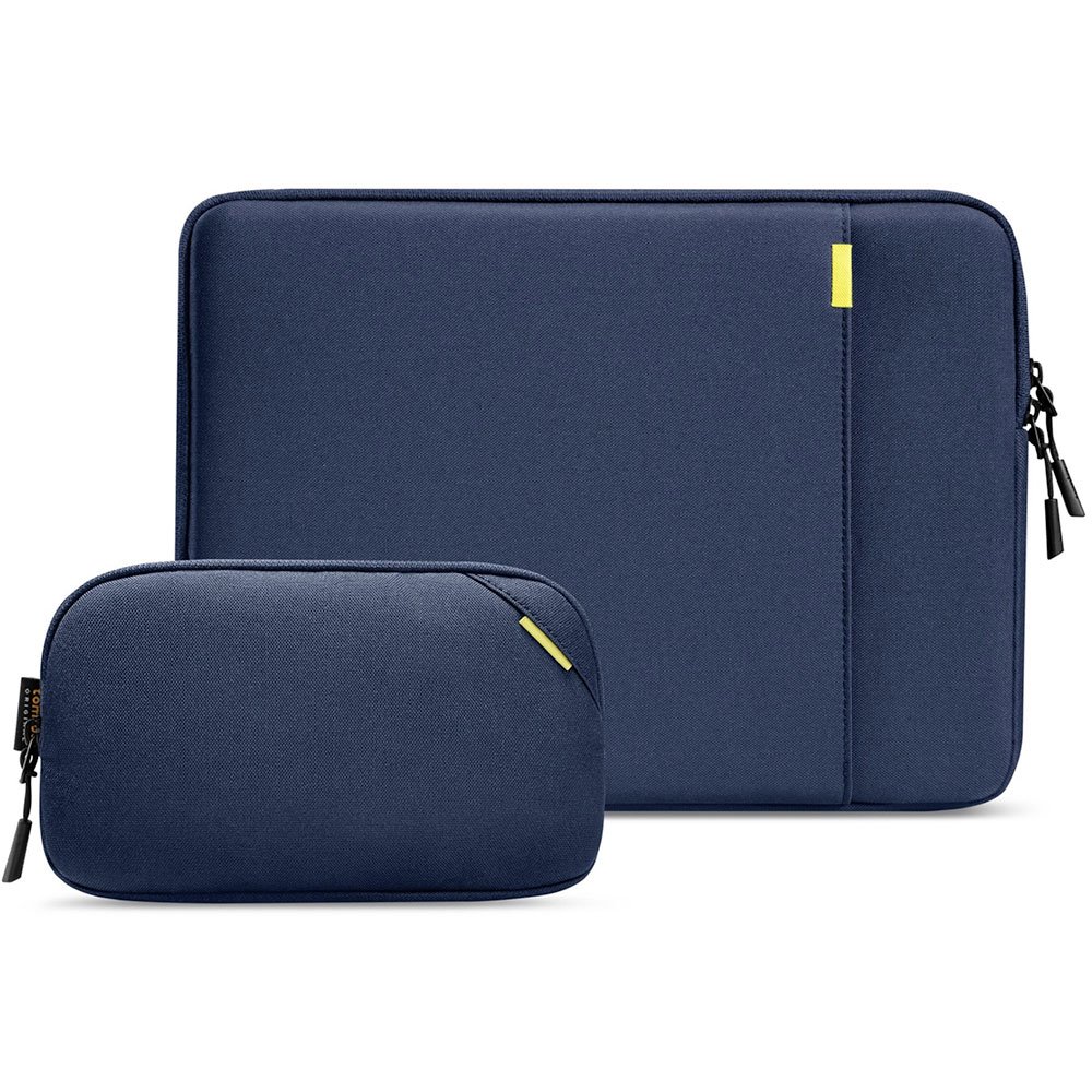 Tomtoc puzdro Recycled Sleeve with Pouch pre Macbook Pro 14" M1/M2/M3 - Navy Blue