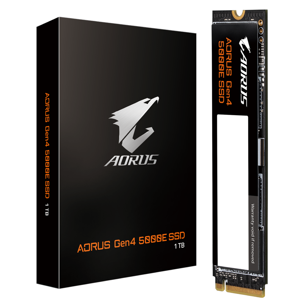 Gigabyte AORUS 5000E SSD 2TB M.2 NVMe Gen4 6500/6000 MBps