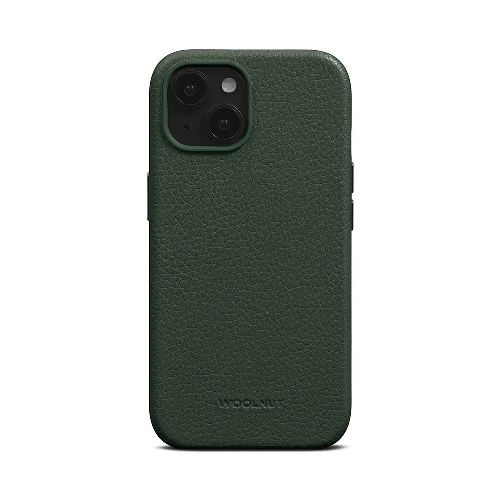 Woolnut Leather Case for iPhone 15 - Green