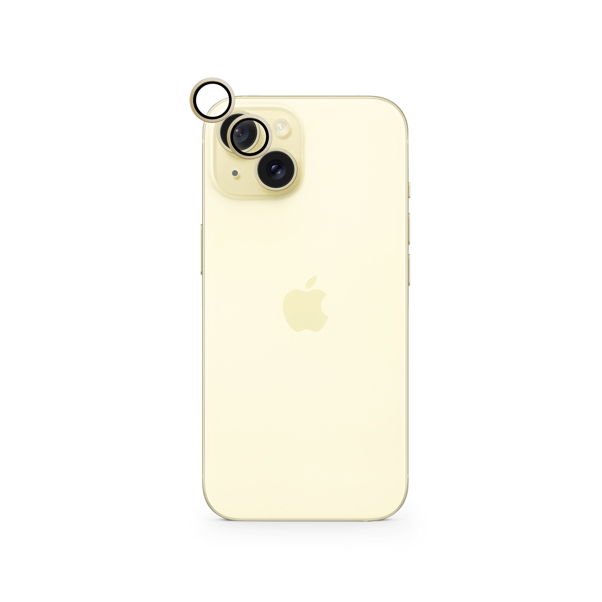 Epico Aluminium Lens Protector for Apple iPhone 15 / 15 Plus - žltá