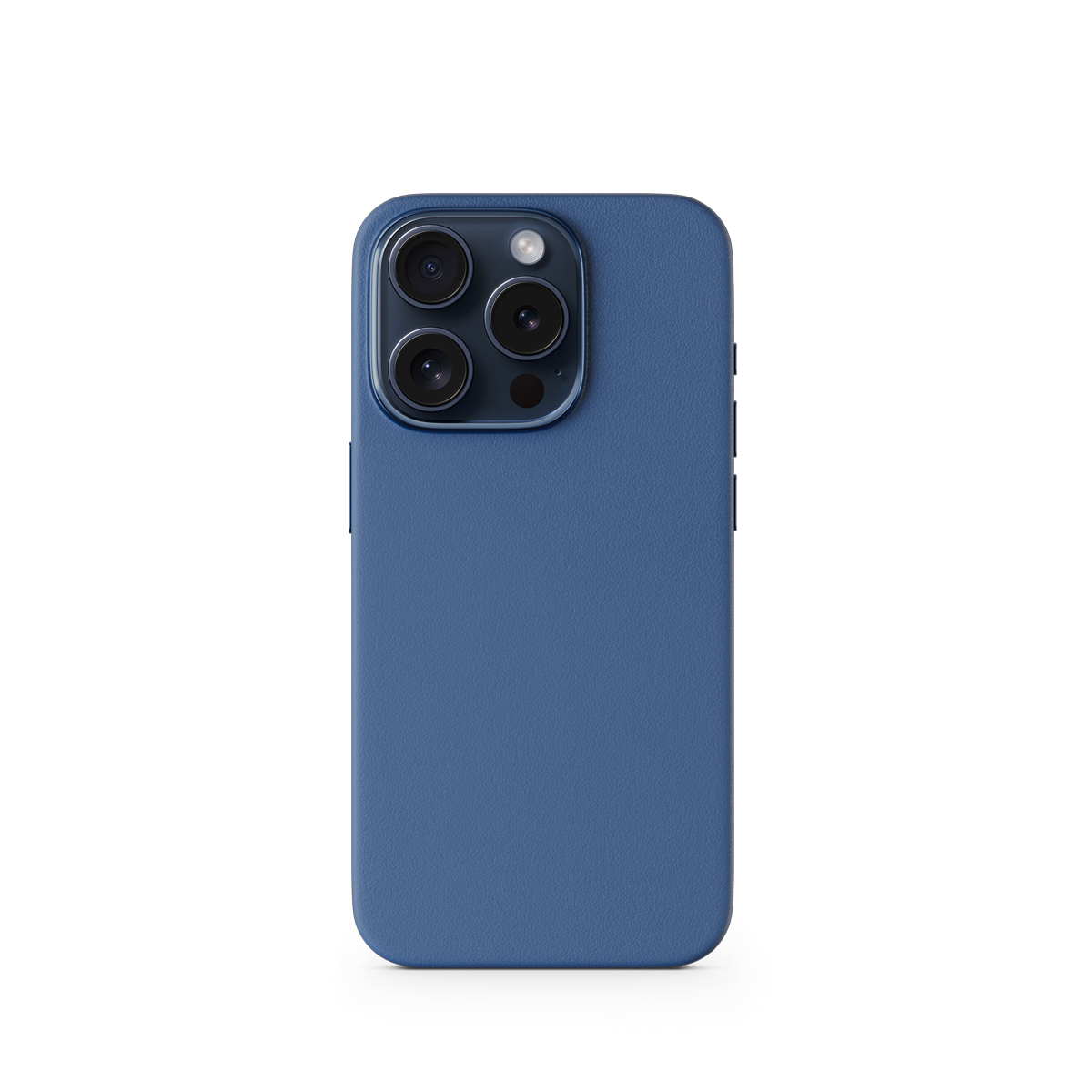Epico Mag+ kožený kryt iPhone 15 Pro - modrá