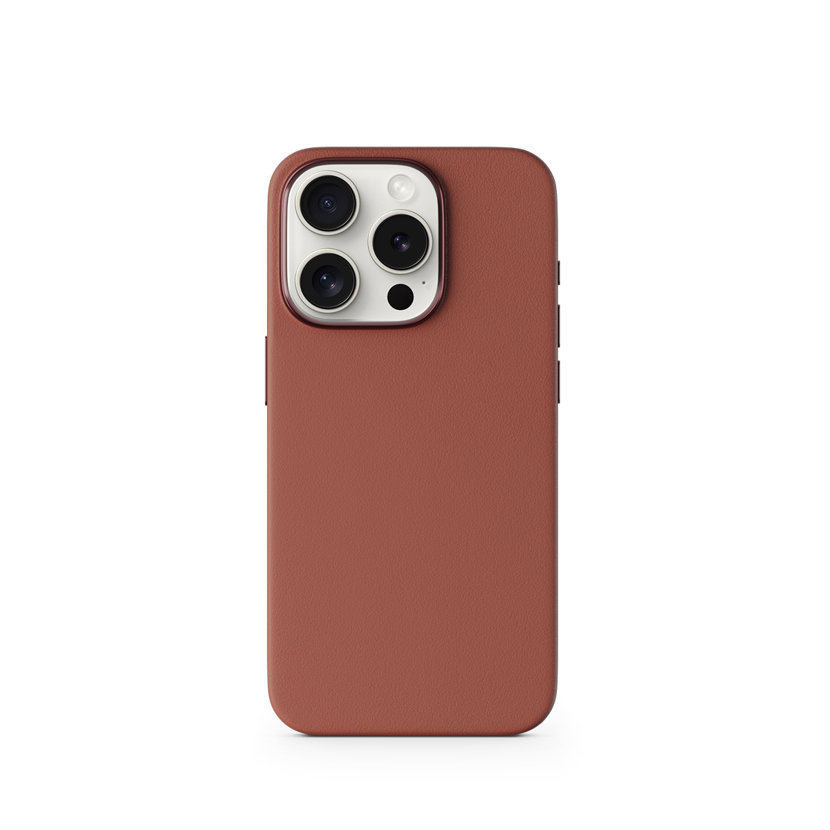 Epico Mag+ kožený kryt iPhone 15 Pro Max - hnedá