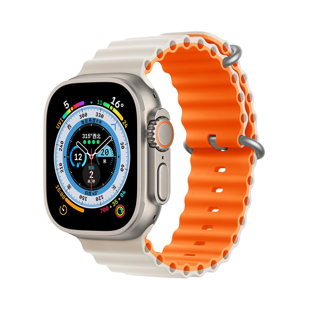 Devia remienok Deluxe Series Sport6 Silicone Two-tone Band 40/41mm - Starlight/Orange