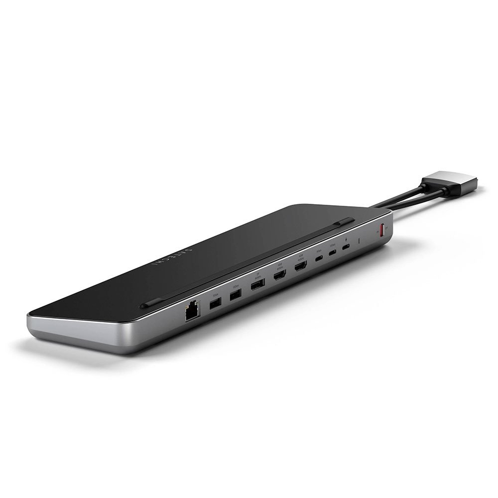 Satechi Dual Dock Stand with NVMe SSD Enclosure - Space Gray