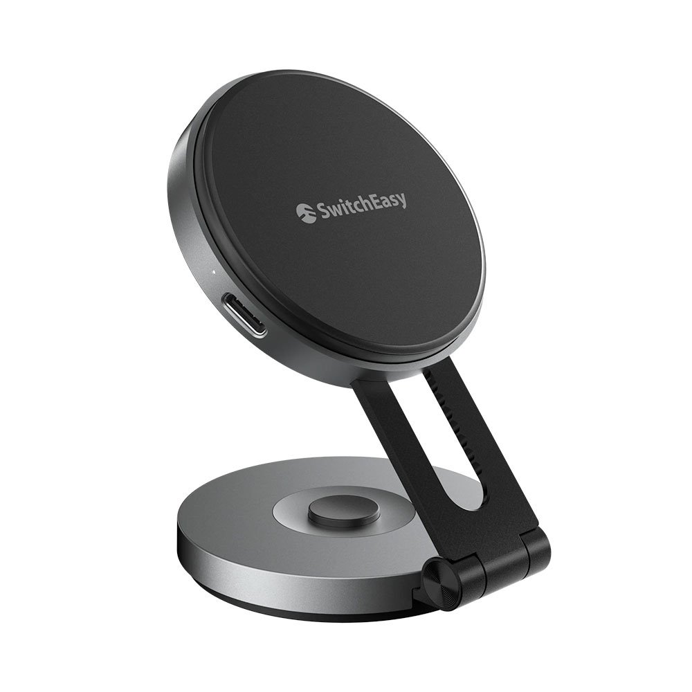 SwitchEasy Orbit Pro Wireless Charging Magnetic Stand Qi2 - Black