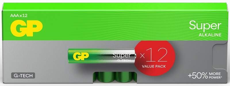 EMOS GP Alkalická batéria GP Super LR03 (AAA) 12ks