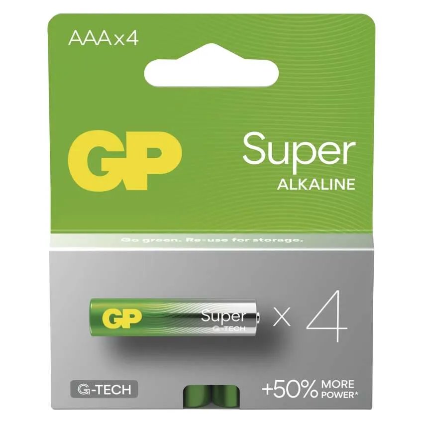 EMOS GP Alkalická batéria GP Super LR03 (AAA) 4ks