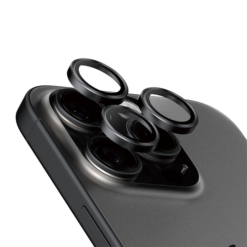 PanzerGlass ochranné sklo Hoops pre iPhone 15 Pro/15 Pro Max - Black Titanium