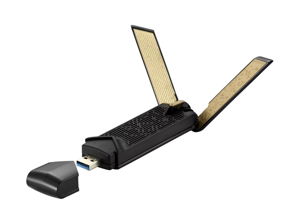 ASUS USB-AX56 Dual Band AX1800 WiFi 6 (802.11ax) USB Adapter, w/o stand