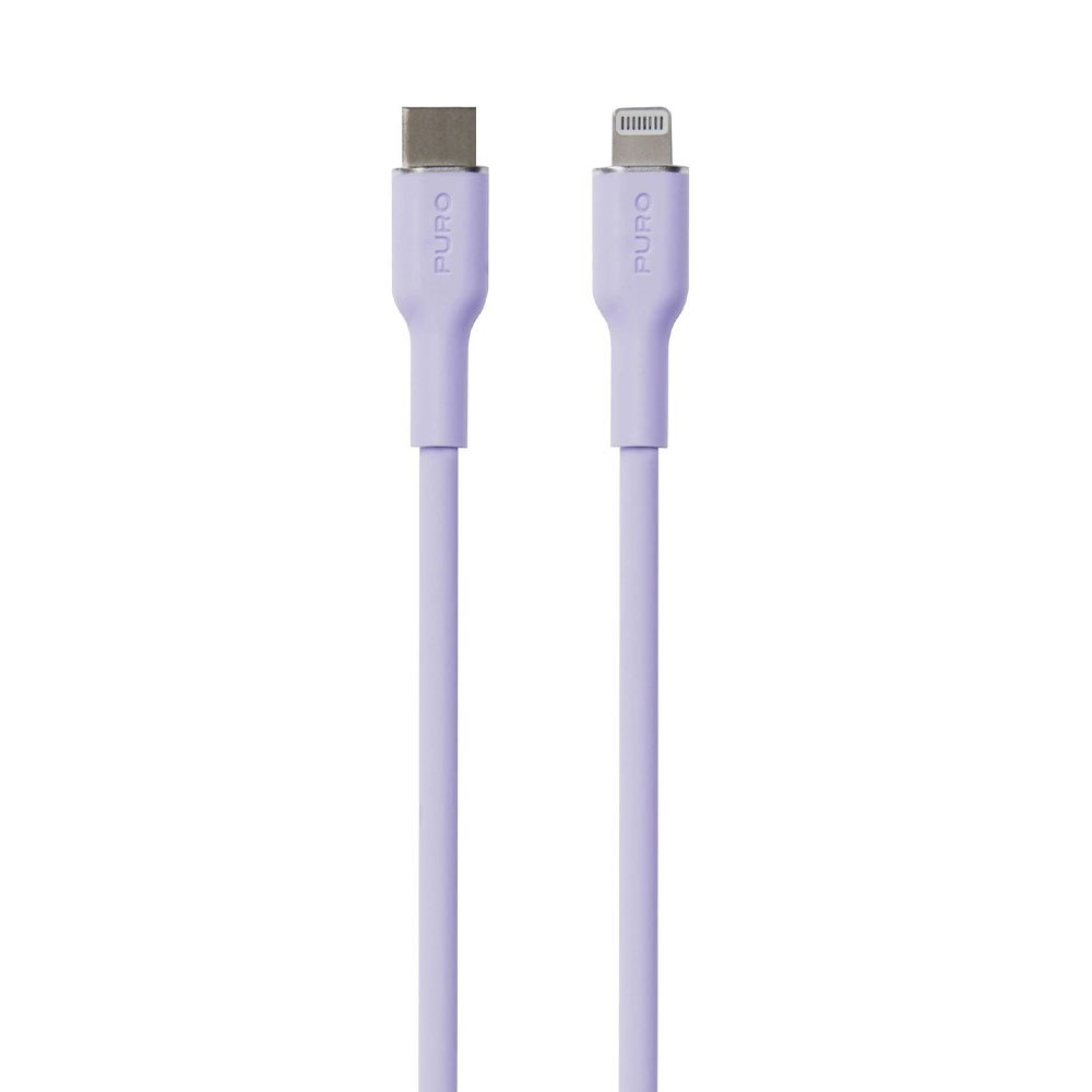 Puro kábel Soft Silicone Cable USB-C to Lightning 1.5m - Lavender