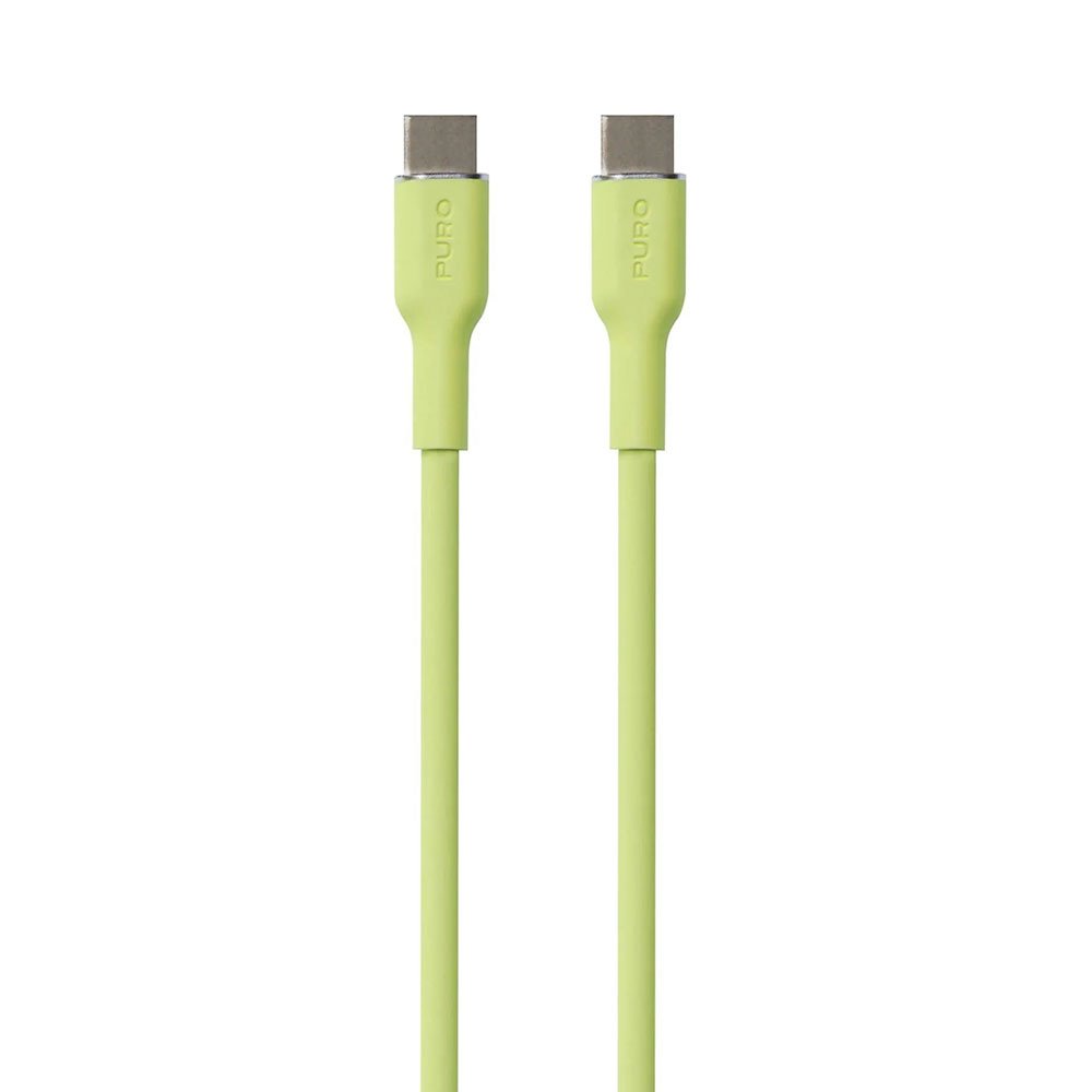 Puro kábel Soft Silicone Cable USB-C to USB-C 1.5m - Light Green