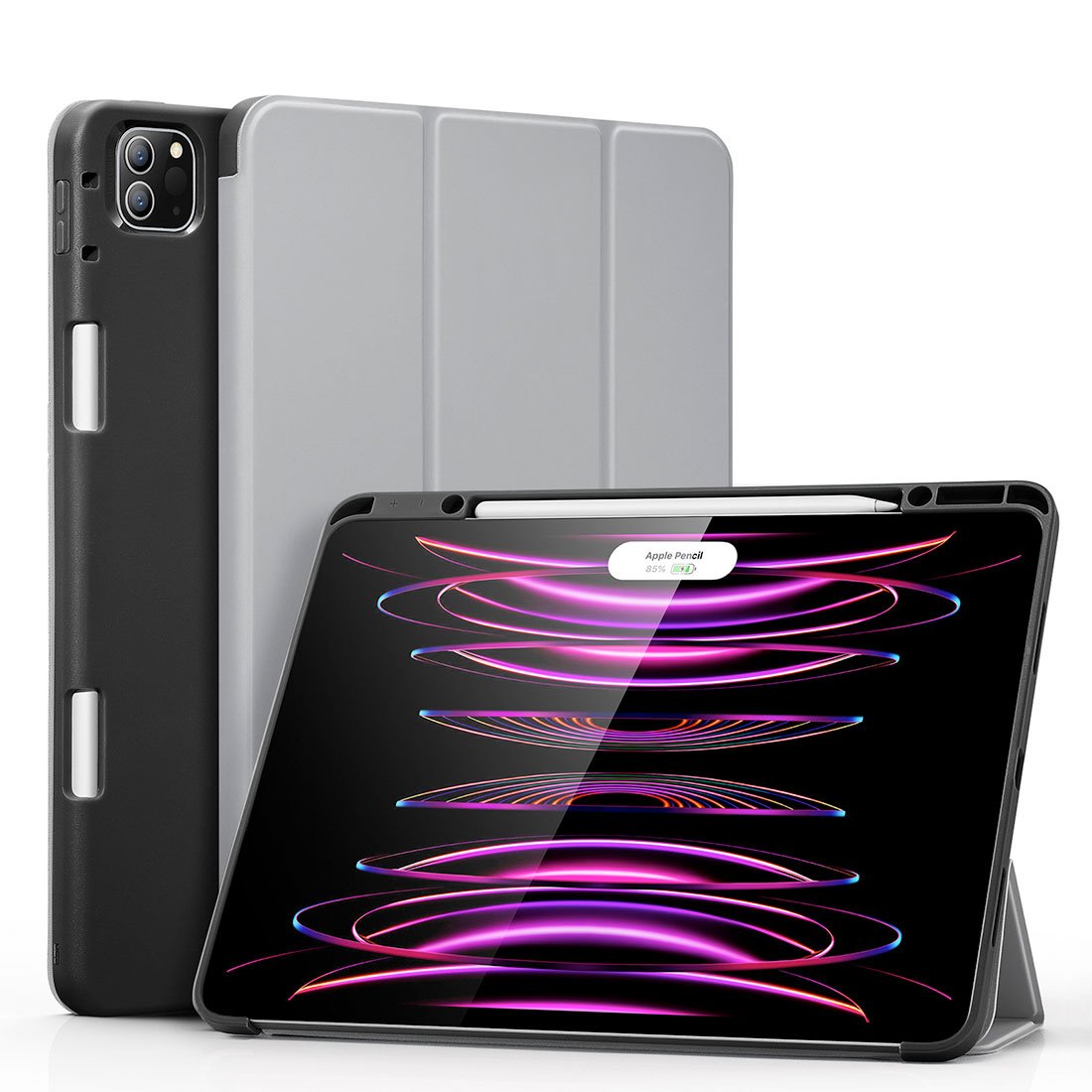 ESR puzdro Silicon Rebound Pencil Case pre iPad Pro 12.9" 2022/2021 - Grey