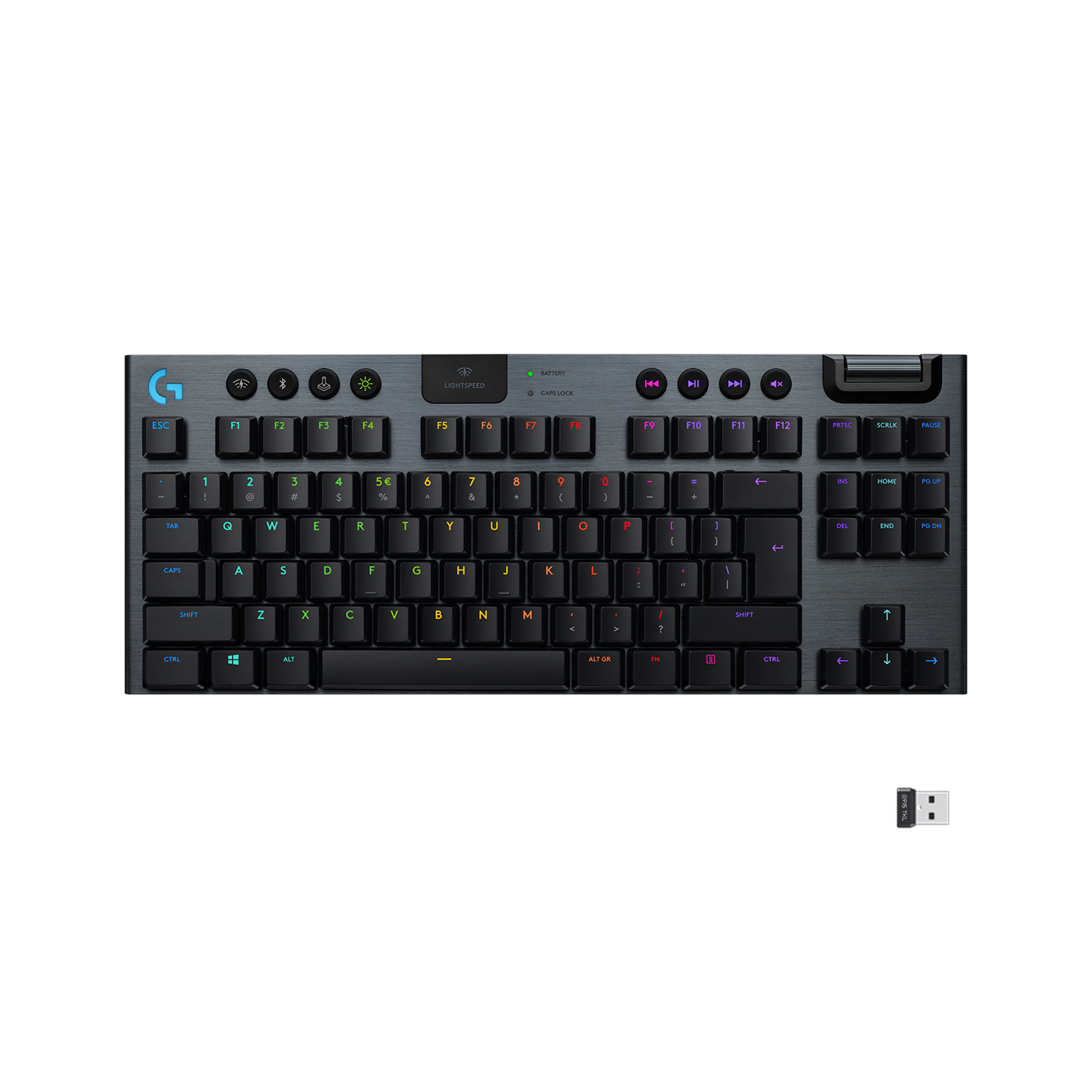 Logitech G915 TKL LIGHTSPEED - bezdrôtová RGB mechanická herná klávesnica, Tactile, CZ/SK