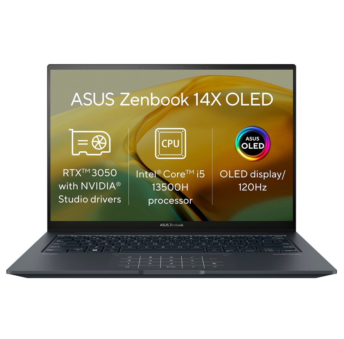 ASUS Zenbook i7-13700H/16GB/1TB SSD/RTX3050/14,5" WQXGA/Win11Home/Gold