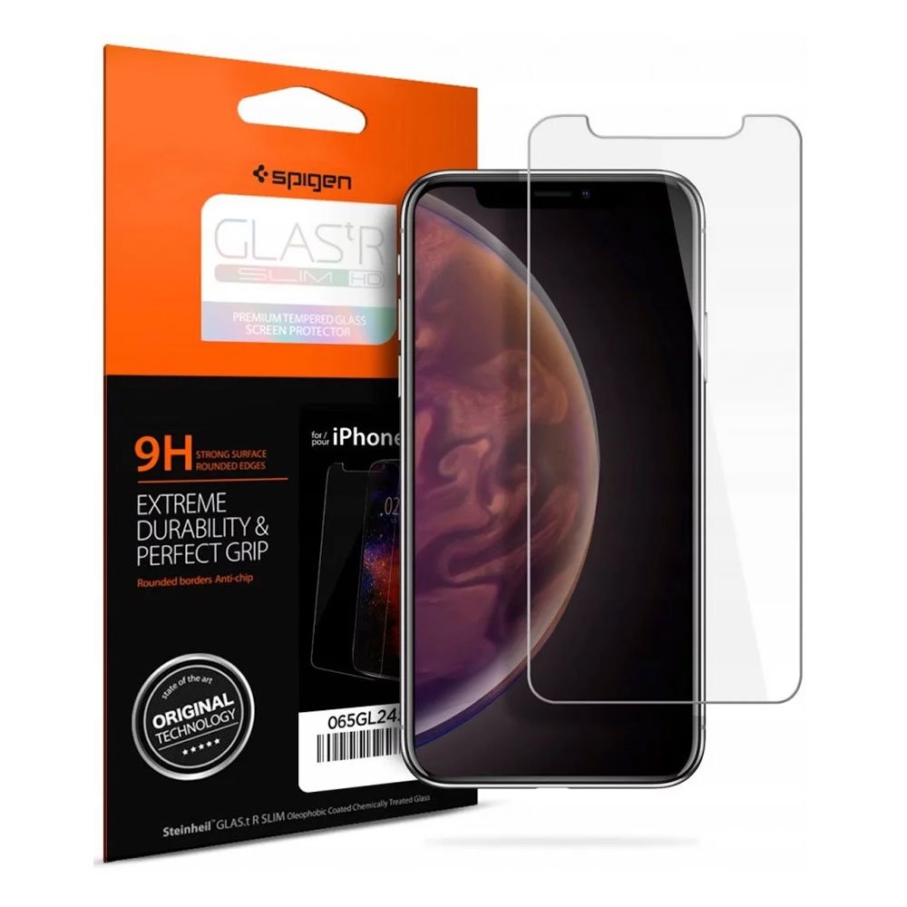 Spigen ochranné sklo GLAS.tR Slim HD pre iPhone 11/XR - Clear