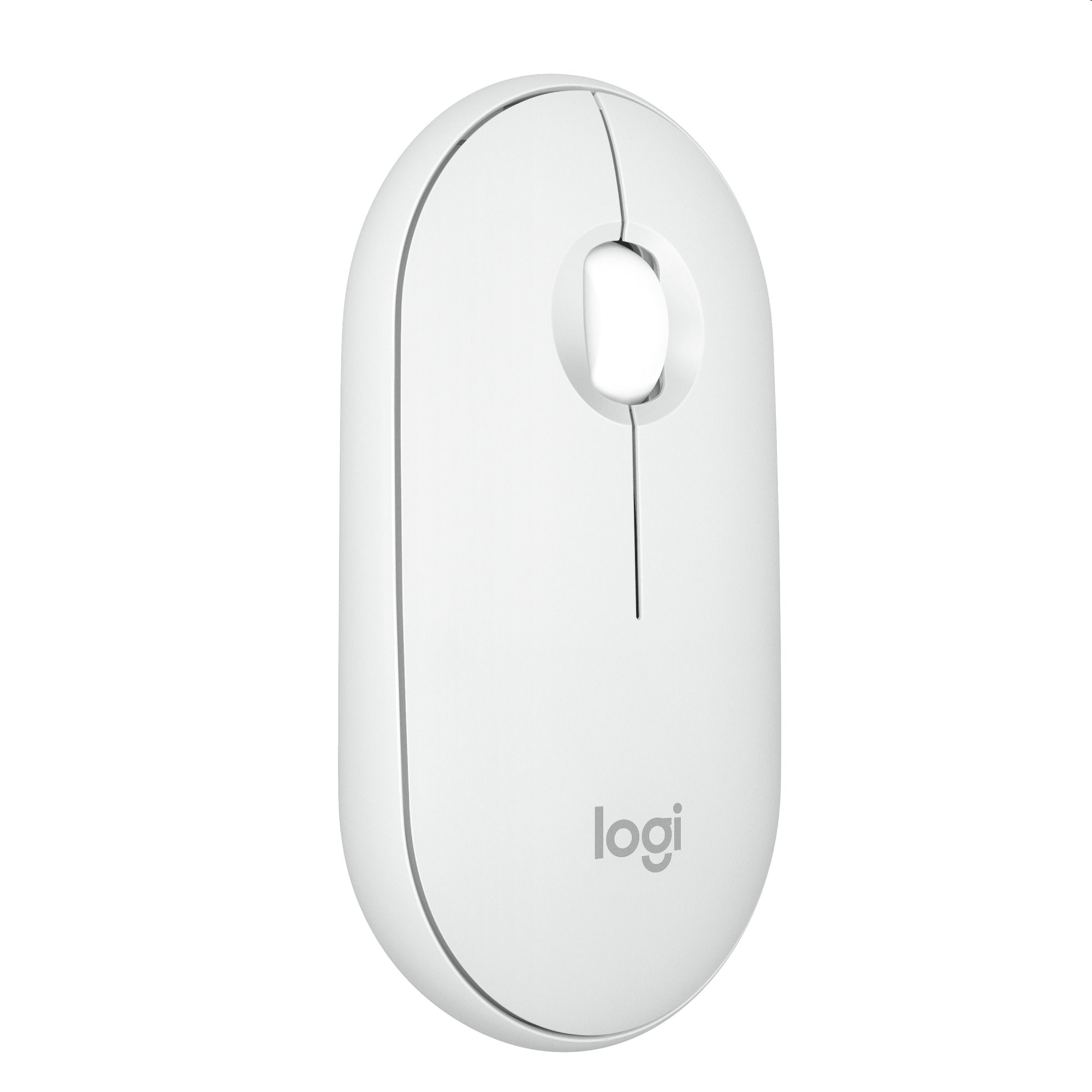 Logitech M350S Pebble Mouse 2 - kompaktná Bluetooth myš - biela