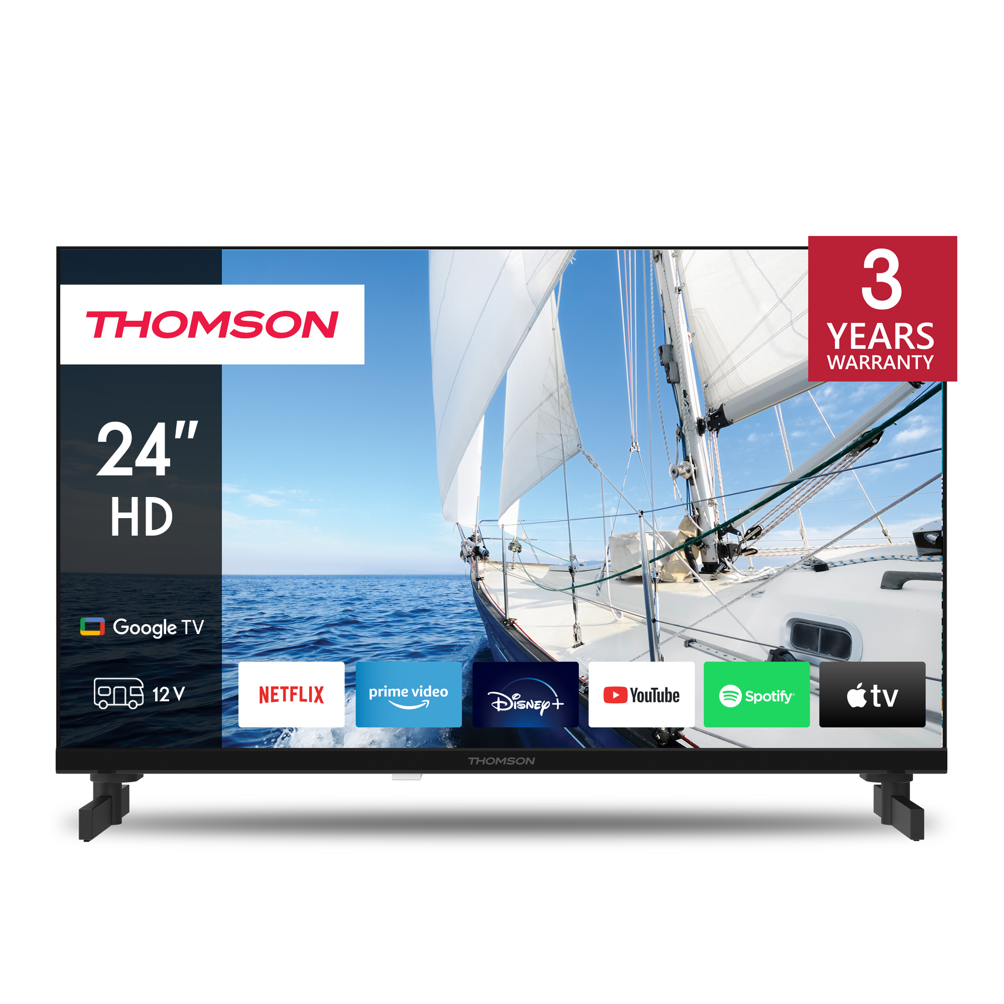 Thomson 24HG2S14C - Google TV 24" HD Black 12V 